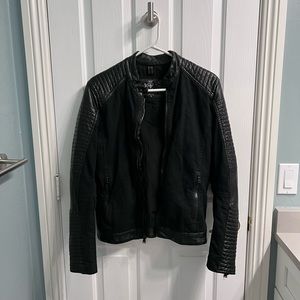 Express leather bomber jacket